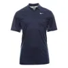 Nike Tennis Dri-fit Solid Polo Top In Navy