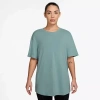 Nike Dri-fit Womens Crew Neck Short Sleeve Quick Dry Active T-shirt In Green