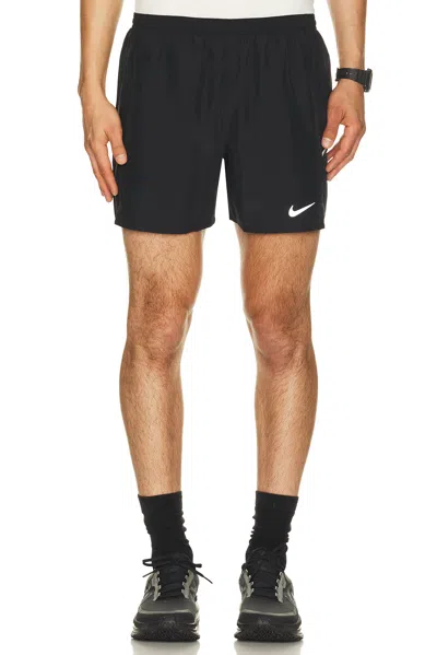 Nike Dri-fit 5 Brief-lined Running Shorts In Black