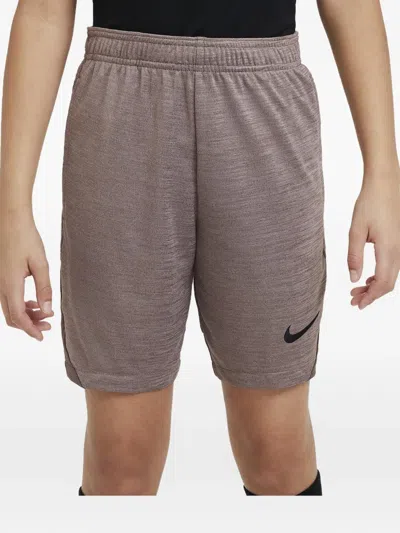 Nike Kids' Dri‑fit Academy Shorts In Brown