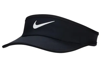 Nike Dri-fit Ace Swoosh Visor (little Kid/big Kid) Casual Visor Black/black/white: One Size