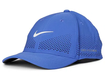 Nike Dri-fit Adv Club Structured Swoosh Cap Baseball Caps Comet Blue/white: Lg/xl