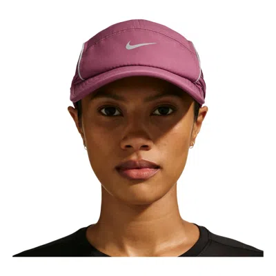 Nike Dri-fit Adv Fly Unstructured Aerobill Aeroadapt Cap 'pink Smoke Anthracite' In Purple