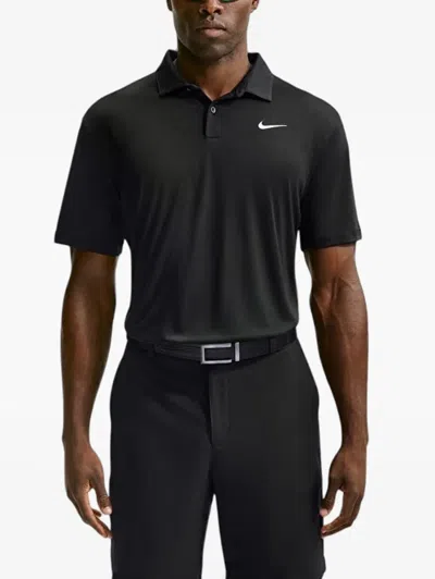 Nike Dri-fit Approach Polo Shirt In Black