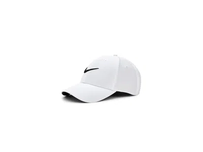 Nike Dri-fit Club Structured Swoosh Cap Baseball Caps White/black: Sm/md