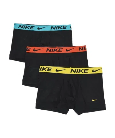 Nike Dri-fit Elite Breathe Boxers 3-pack In Black