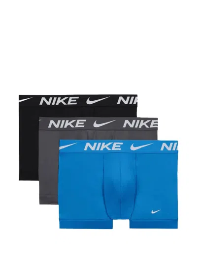 Nike Dri-fit Essential Boxers Set (set Of Three) In Blue