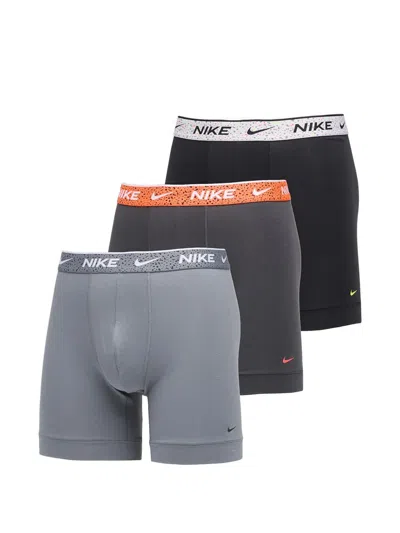 Nike Dri-fit Essential Logo-detail Boxers (set Of 3) In Blue