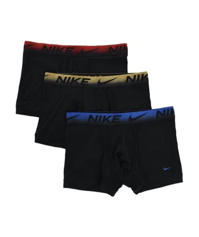 Nike Dri-fit Essential Logo-waistband Boxers (pack Of Three) In Black