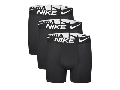 Nike Drifit Essential Micro Kids' Boxer Brief 3 Pack In Black