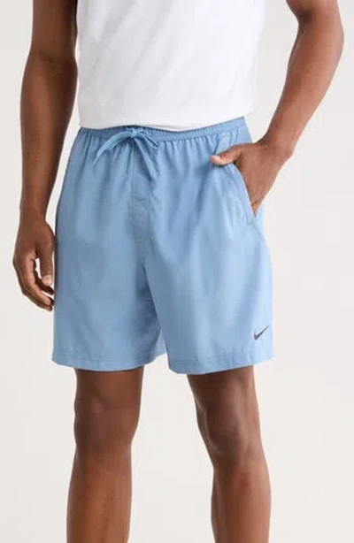 Nike Dri-fit Form 7-inch Athletic Shorts In Blue