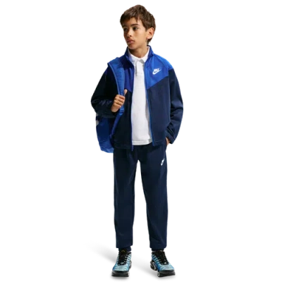 Nike Kids' Dri-fit Full-zip Tracksuit In Blue