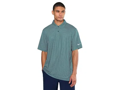 Nike Dri-fit Good Polo Short Sleeve Floral In Blue