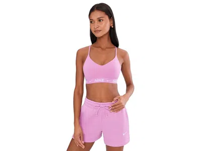 Nike Dri-fit Indy Light Support Bra In Pink