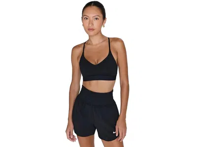Nike Dri-fit Indy Light Support Bra In Black