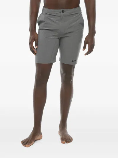 Nike Dri-fit Logo-print Shorts In Green