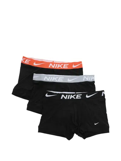 Nike Dri-fit Logo-waistband Boxer Briefs (set Of Three) In Multi