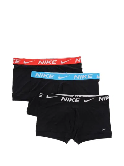 Nike Dri-fit Logo-waistband Boxers In Black