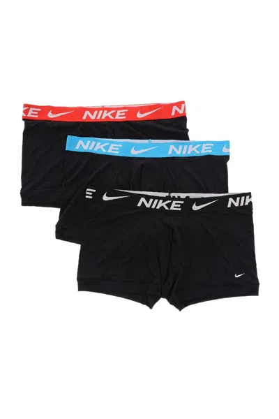 Nike Dri-fit Logo-waistband Boxers In Black