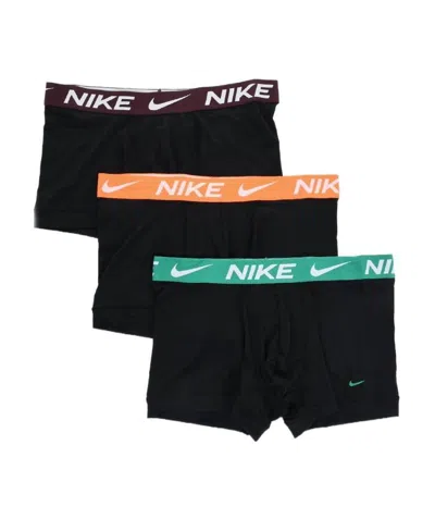 Nike Dri-fit Logo-waistband Boxers (pack Of Three) In Black