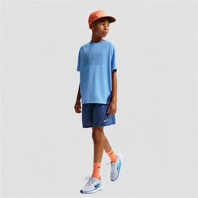 Nike Dri-fit Multi Big Kid Unisex Pull-on Short In Blue