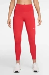 Nike Dri-fit One High Waist 7/8 Leggings In Red