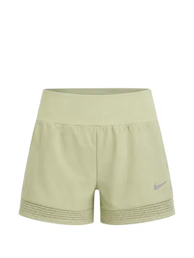 Nike Dri-fit Running "olive" Shorts In Green