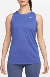 Nike Dri-fit Running Tank In Blue