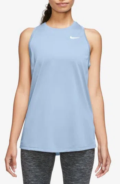 Nike Dri-fit Running Tank In Blue