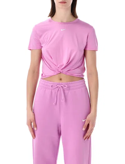 Nike Dri-fit Short Sleeve Top In Purple