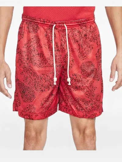 Nike Dri-fit Standard Issue Reversible Basketball Shorts In Red