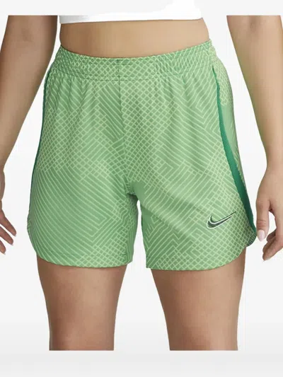 Nike Dri-fit Strike Geometric-print Shorts In Green
