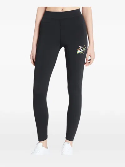 Nike Dri-fit Swoosh Run 7/8 Leggings In Black