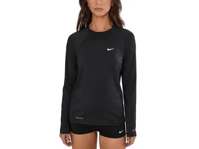 Nike Dri-fit Uv Long Sleeve Hydroguard In Black