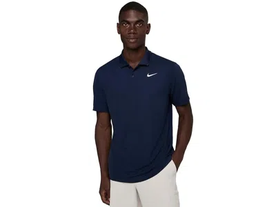 Nike Dri-fit Victory Solid Golf Polo In Blue