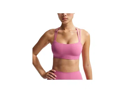 Nike Dri-fit Zenvy Strappy Light Support Padded Sports Bra In Multi