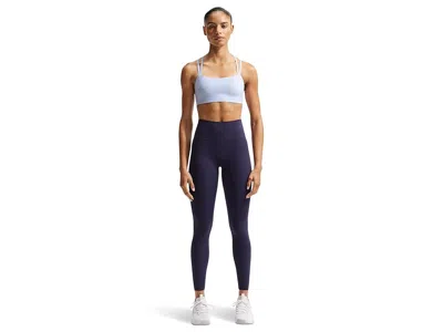 Nike Dri-fit Zenvy Strappy Light Support Padded Sports Bra In Blue