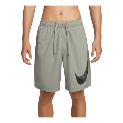 Nike Drii-fit Big Swoosh 9in Shorts 'grey' In Gray