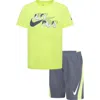 Nike Kids'  Drop Dri-fit Tee & Shorts Set In Multi