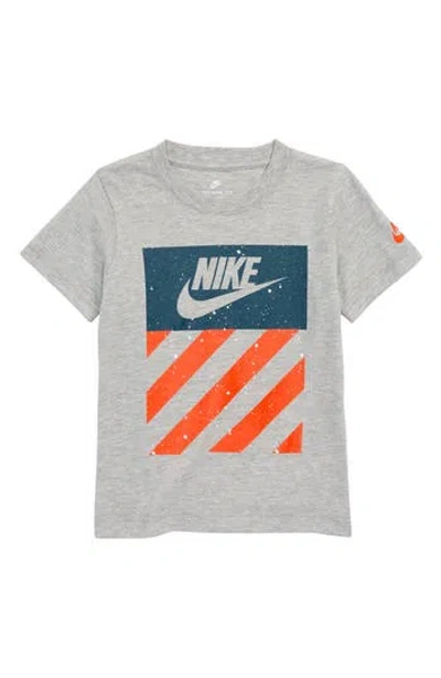 Nike Kids'  Dry Hazard Reflective Graphic T-shirt In Gray