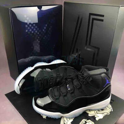 Pre-owned Nike Ds  Air Jordan 11 “space Jam” Men Basketball Shoes In Black