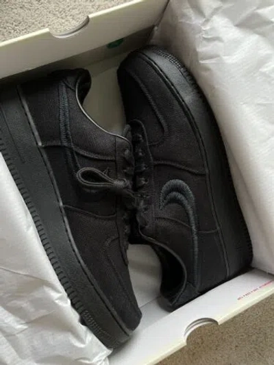 Pre-owned Nike ? Ds Sz 13  Air Force 1 Low Stussy Black Cz9084-001