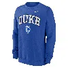 Nike Duke Blue Devils Arched Seal  Men's College Pullover Crew In Blue