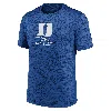 Nike Royal Duke Blue Devils Campus Center Block Velocity Performance T-shirt In Blue