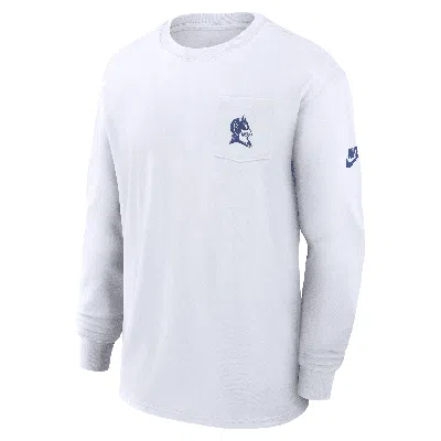 NIKE DUKE BLUE DEVILS LEGACY MAX90 POCKET  MEN'S COLLEGE LONG-SLEEVE T-SHIRT,1015610178