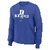 Nike Duke Blue Devils Primetime University Boxy  Women's College Long-sleeve T-shirt In Royal
