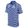 Nike Duke Blue Devils Primetime Victory Striped  Men's Dri-fit College Polo In Blue