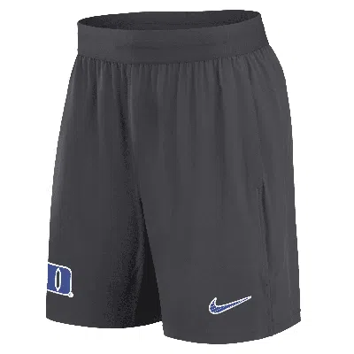Nike Duke Blue Devils Sideline  Men's Dri-fit College Shorts In Grey