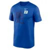 Nike Royal Duke Blue Devils Campus Shadow Legend Performance T-shirt In Blue