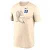 Nike Natural Duke Blue Devils Campus Shadow Legend Performance T-shirt In Gold